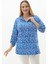 Büyük Beden Yarım Patlı Büyük Pauntiyeli Bluz 1