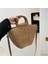 Moda Bayan Hasır Çanta El Dokuma Rattan Crossbody Çanta Plaj Hasır Örme Alışveriş Omuz Bohemian A (Yurt Dışından) 4