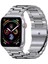 Apple Watch 2/3/4/5/6/7/8/9/se/ultra 42MM 44MM 45MM 49MM Uyumlu Çelik Paslanmaz Baklalı Metal Kordon 1