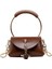 Metal Halka Kolu Kadın Çanta Mini Sevimli Tote Çanta Zincir Perçin Omuz Moda Messenger Kahverengi (Yurt Dışından) 1