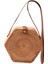 Yaz Plaj Vintage El Yapımı Rattan Çanta Altıgen Hasır Kadın Rahat Yuvarlak Sling (Yurt Dışından) 1