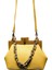 Kadın Kutusu Çanta Kova Ahşap Klip Akşam Ins Akrilik Zincir Lüks Çanta Ziyafet Parti Çanta Omuz Sarı (Yurt Dışından) 1