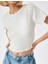Dokulu Tişört Kısa Kollu Bisiklet Yaka Slim Fit 5