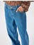 Düz Uzun Paça Kot Pantolon Çift Bel Detaylı Normal Bel - Straight Jean 5