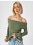 Omzu Açık Triko Kazak Uzun Kollu 1