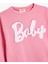 Oversize Sweatshirt Uzun Kollu Bisiklet Yaka Pullu Payetli Şardonlu 3