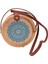 Baskı Yuvarlak Rattan Crossbody Çanta, Kadınlar Için Hasır Boho Çanta Çanta El Yapımı Debriyaj Dokuma Omuz (Yurt Dışından) 1