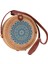 Baskı Yuvarlak Rattan Crossbody Çanta, Kadınlar Için Hasır Boho Çanta Çanta El Yapımı Debriyaj Dokuma Omuz (Yurt Dışından) 2