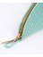 Mint Yeşili Boncuk Detaylı Hasır Clutch Çanta 5