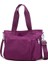 Rahat Basit Büyük Kapasiteli Kanvas Tote Çanta Kadın Taşınabilir Omuz Askılı Postacı Çantaları Kadınlar Için Mor (Yurt Dışından) 1