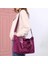 Rahat Basit Büyük Kapasiteli Kanvas Tote Çanta Kadın Taşınabilir Omuz Askılı Postacı Çantaları Kadınlar Için Mor (Yurt Dışından) 4
