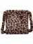 Leopar Baskı Peluş Kadın Omuz Çantası Moda Retro Sıcak Çanta Büyük Kapasiteli Rahat Messenger Kahverengi (Yurt Dışından) 1