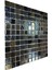 Mutfak Tezgah Arası, Havuz, Sauna, Spa, ve Yaşam Alanlarının Tüm Yüzeyleri Için Lüsterli Siyah Kristal Cam Mozaik. Cam Ebatı: 23X23 Mm. File Ölçüsü: 30X30CM. (1 Kutu=11 File=1m2 Fiyatıdır ) 4