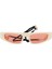GG1634S 007 51-18 Kadın Turuncu Mat Camlı Bej Asetat Cat Eye Güneş Gözlüğü 1