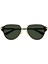 BV1271S 003 Altın Yeşil Geometrik Unisex Güneş Gözlüğü 63-16 2