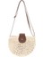 Rattan Örgülü Çanta Dokuma Omuz Askılı Hollow Plaj Tatil Kız Küçük Taze Saman Crossbody Çanta, Bej (Yurt Dışından) 1