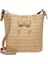 Kadın Yaz Rahat Omuz Yay Hasır Dokuma Kova Crossbody Çanta (Haki) (Yurt Dışından) 1