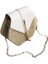 Saman Plaj Dokuma Kadın Çanta Altıgen Yaz Zincir Örgü Omuz Crossbody Küçük Çanta Messenger Beyaz (Yurt Dışından) 1