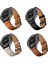 Samsung Galaxy Watch 3 41MM Için Metal Düğme Deri Kayış (Yurt Dışından) 5