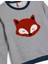 Sweatshirt Peluş Tilki Aplike Detaylı Bisiklet Yaka 3