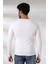 Compact Penye Likralı Slim Fit Uzun Kol Pis V Yaka T-Shirt 19699 Beyaz 4