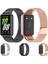 Samsung Galaxy Fit 3 Için Manyetik Metal Kayış (Yurt Dışından) 2