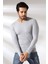 Compact Penye Likralı Slim Fit Uzun Kol Pis V Yaka T-Shirt 19699 Grimelanj 2