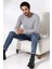 Compact Penye Likralı Slim Fit Uzun Kol Pis V Yaka T-Shirt 19699 Grimelanj 3
