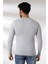 Compact Penye Likralı Slim Fit Uzun Kol Pis V Yaka T-Shirt 19699 Grimelanj 4