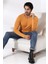 Compact Penye Likralı Slim Fit Uzun Kol Pis V Yaka T-Shirt 19699 Y.koyu Sarı 3