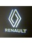 Yeni Renault Araçlar Için Mesafe Sensörlü  Fotoselli Pilli Yapıştırmalı Kapı Altı LED Logo 1