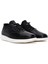 Erkek Siyah Bağcıklı Deri Sneaker 3