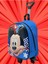 Anaokulu Kreş Çekçekli Tekerli Mavi Mickey Mouse Kabartmalı 2-6 Yaş Sırt Çantası ve Okul Çantası 1