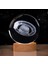 Cam Küre Işıklı Göz Yormayan Uzay ve Evren Motifli Masaüstü Aydınlatma Gece Lambası Dekoratif Çocuk Odası Salon Yatak Odası Lamba 6cm x 6cm Mysterious Planet 1