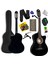 CG-395BK Siyah Klasik Gitar 4/4 Sap Ayarlı Kesik Kasa Full Set (Çanta Askı Tuner Metod Pena) 1