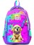 2li Set Köpek Desenli Okul Çantası Beslenme 23649 2
