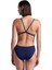 Multi Stripes Swimsuitalylace Back Kadın Yüzücü Mayosu 007158710 2