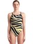 Multi Stripes Swimsuitalylace Back Kadın Yüzücü Mayosu 007158560 1