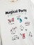 Sweatshirt Unicorn Baskılı Uzun Kollu Bisiklet Yaka Pamuklu 3