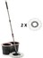 Sillgech 360 Smart Mop Jr. Black Temizlik Seti EH-121 + 2 Adet Yedek Bez 1