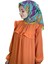 Quare Vual Krep Eşarp - Çiçek Desenli Eşarp 01114 1