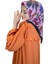 Quare Vual Krep Eşarp - Çiçek Desenli Eşarp 01114 1