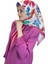 Quare Vual Krep Eşarp - Çiçek Desenli Eşarp 01114 1
