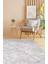 Romantik 02429B Gri Mavi Çizgi Desenli Halı 2