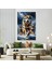 Emilart Soyut Koşan Asil Kurtlar Özel Tasarım Kanvas Tablo 2