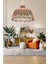 Tekno Trust Bambu Rattan, Bambu, Hasır Sarkıt Avize Çap: 35 Cm Yükseklik: 20 Cm Şapkalı Kahverengi 34 X 48 E27 1