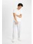 %100 Pamuk Relaxed Slouchy Fit Rahat Kesim Havuç Kalıp Normal Bel Daralan Paça Jean Pantolon B8321AX24AU 3