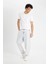 %100 Pamuk Relaxed Slouchy Fit Rahat Kesim Havuç Kalıp Normal Bel Daralan Paça Jean Pantolon B8321AX24AU 4