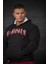 Siyah Kışlık Kapşonlu Sweatshirt Big Sam 4681 2