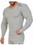 Slim Fit Gri Sweatshirt Fitness Üst Stilya 4690 1